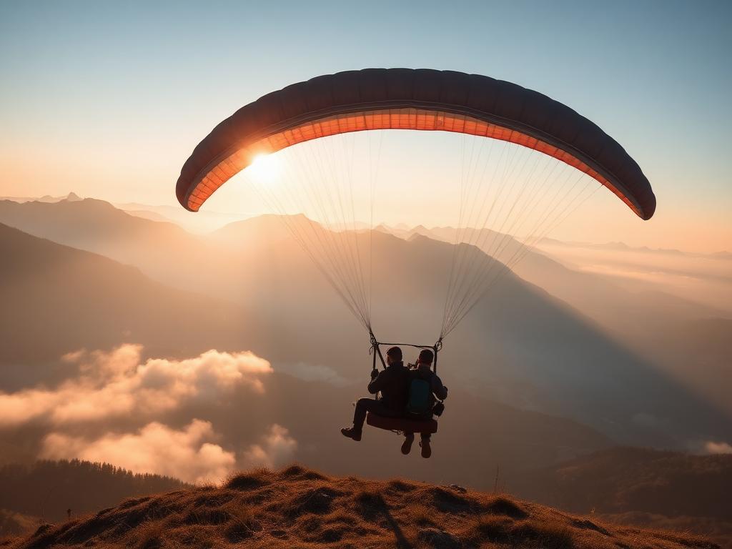 Start am frühen Morgen mit Nebel im Tal